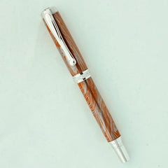Venus Rollerball, Rhodium with M3, real red copper, gold & silver barrels
