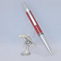 Elegant Sierra Twist Ballpoint Pen With Amedeo Coral Sky Acrylic