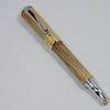 Broadwell Nouveau Rhodium & 22kt Gold Ftn. Pen with barrels from J. Rieger  Whiskey Brl. Staves