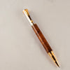Electra Rollerball with 22kt and chrome with Afzilla Burl Barrel