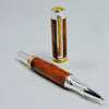 Cambridge Rollerball, 22kt Gold & Rhodium with Thuya Burl