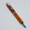 Jr. Retro, Rollerball with rhodium finished parts and Thuya Burl barrels