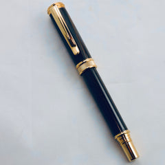 Jr. Harold Rollerball, titanium gold with Irish Bog Oak Wood