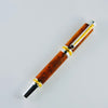 Cambridge Rollerball, Rhodium and Titanium Gold with Amboyna Burl