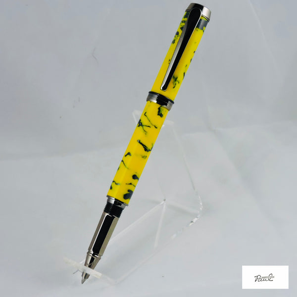 Baron Rollerball with M3 Kevlar Yellow and Titanium Blue